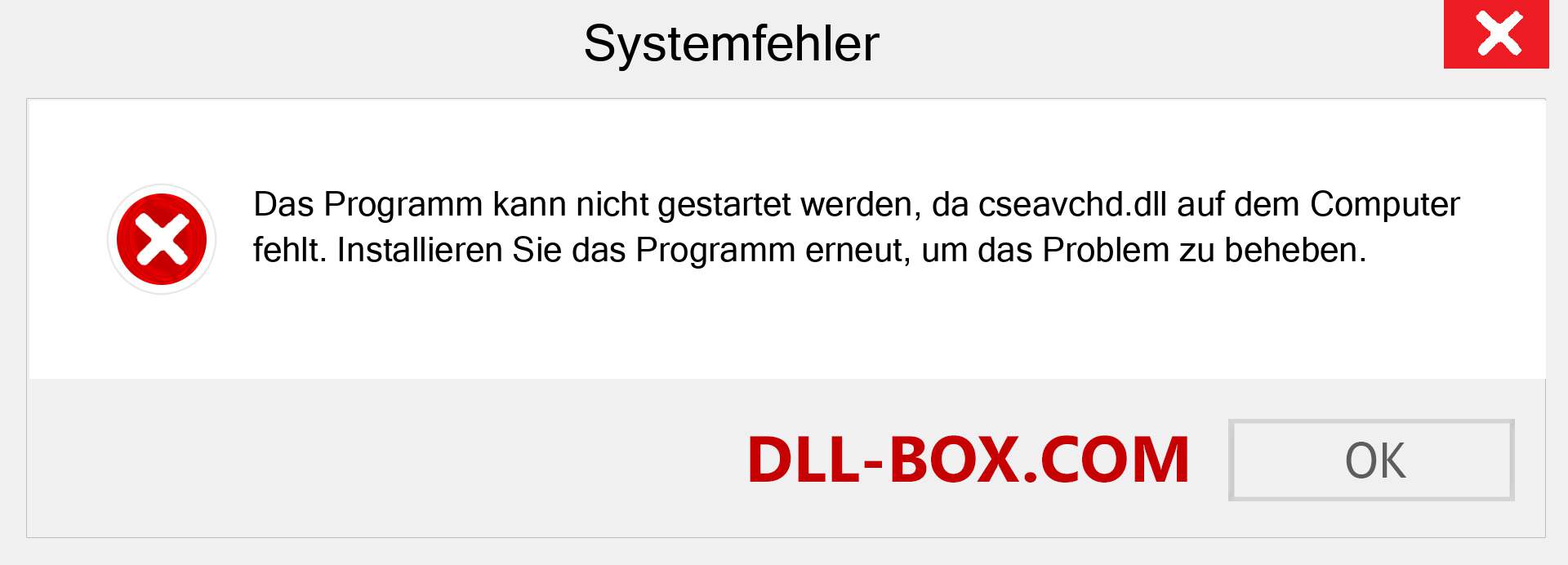 cseavchd.dll-Datei fehlt?. Download für Windows 7, 8, 10 - Fix cseavchd dll Missing Error unter Windows, Fotos, Bildern