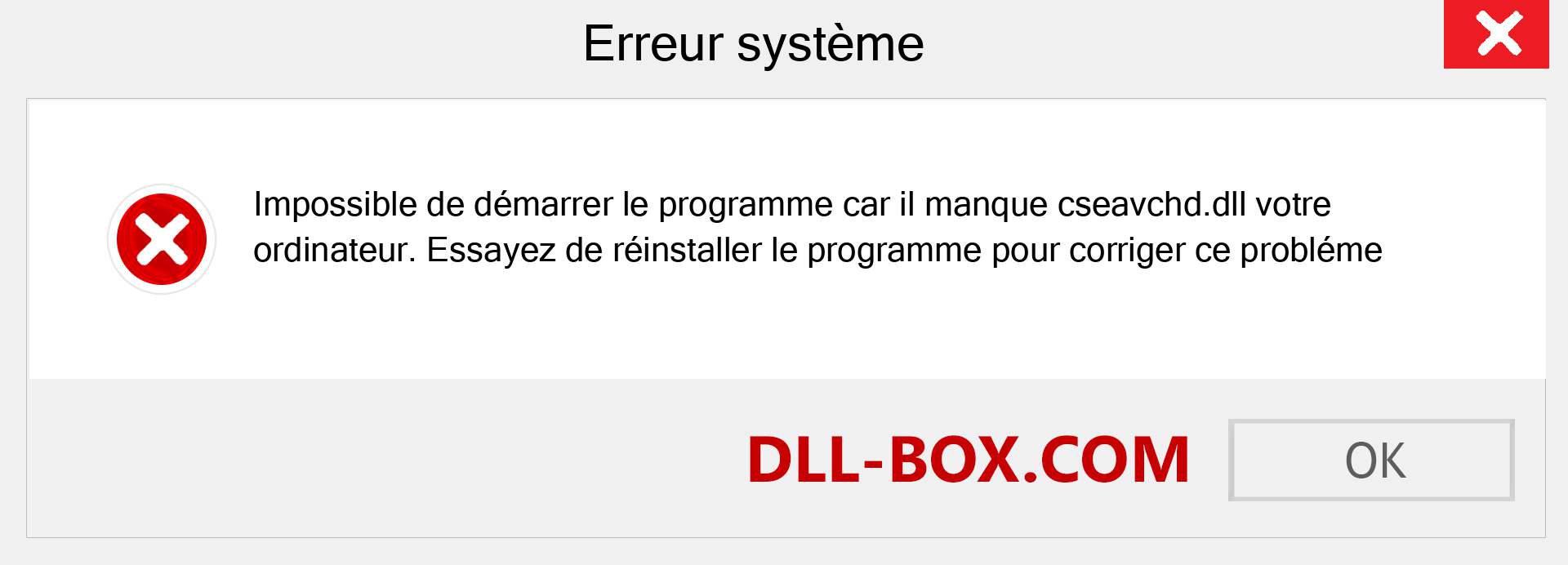 Le fichier cseavchd.dll est manquant ?. Télécharger pour Windows 7, 8, 10 - Correction de l'erreur manquante cseavchd dll sur Windows, photos, images