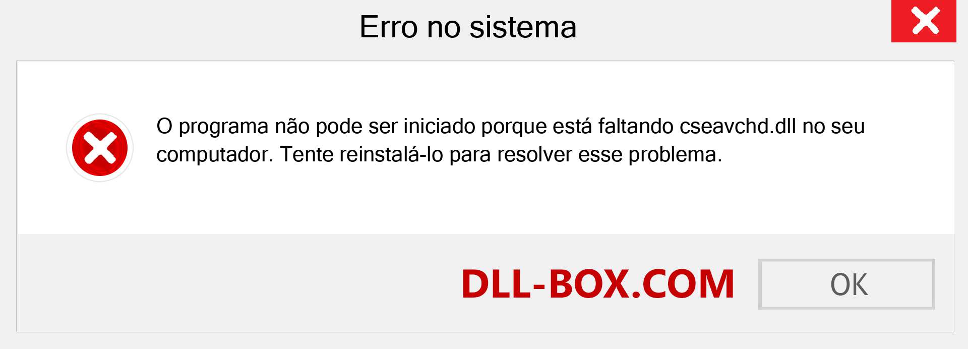 Arquivo cseavchd.dll ausente ?. Download para Windows 7, 8, 10 - Correção de erro ausente cseavchd dll no Windows, fotos, imagens